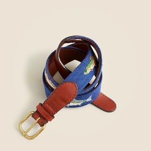 New! Smathers & Branson x J. Crew Fish Needlepoint Belt
